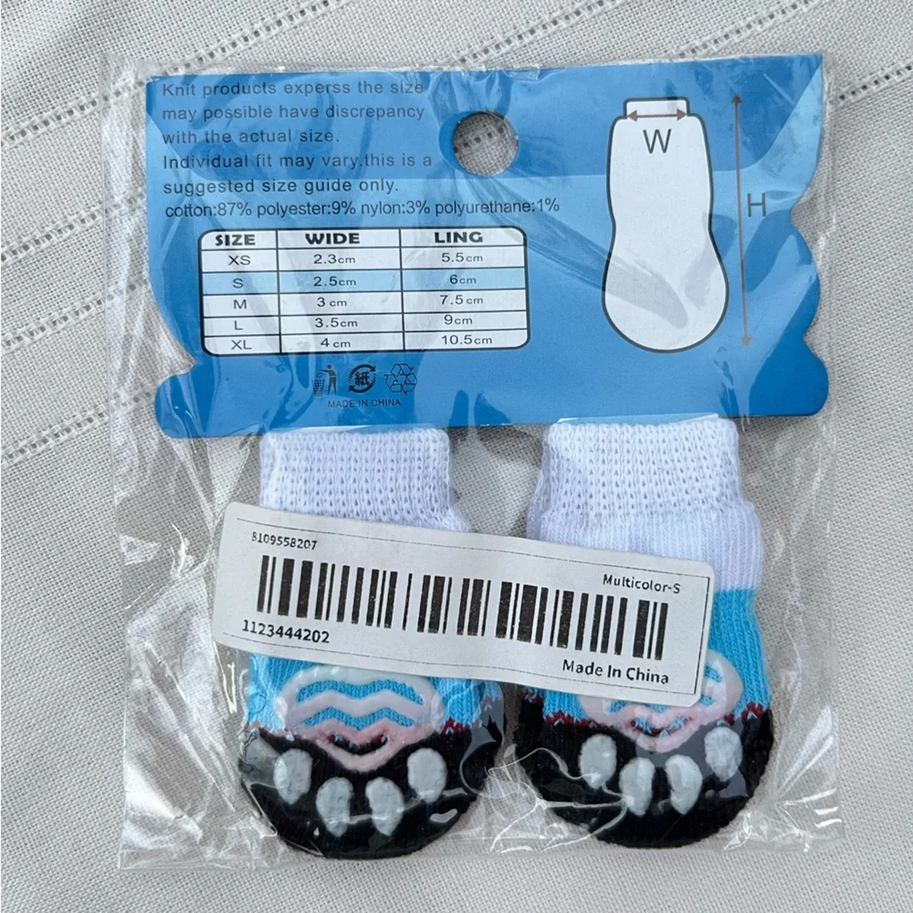 4 Anti Skid Socks for Dogs Small